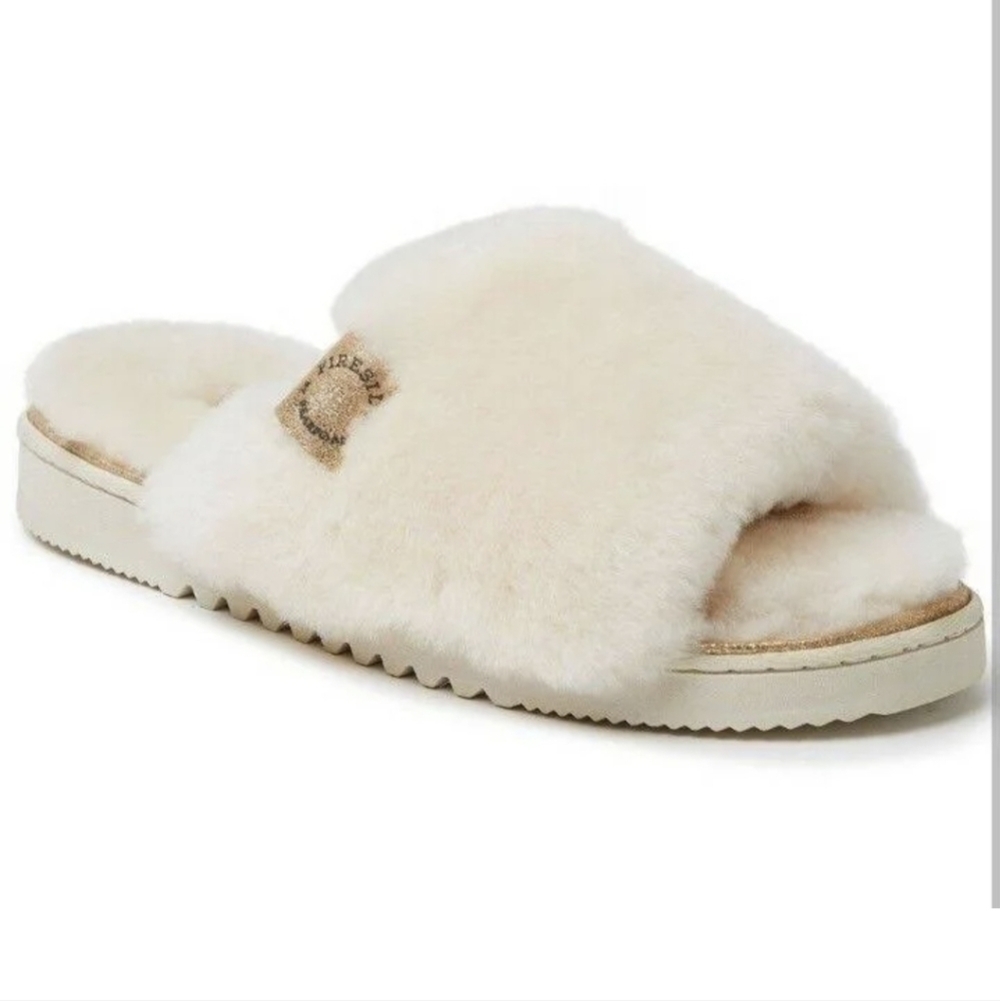 Fireside by Dearfoams Women's Shearling Slide Slipper - Cairns